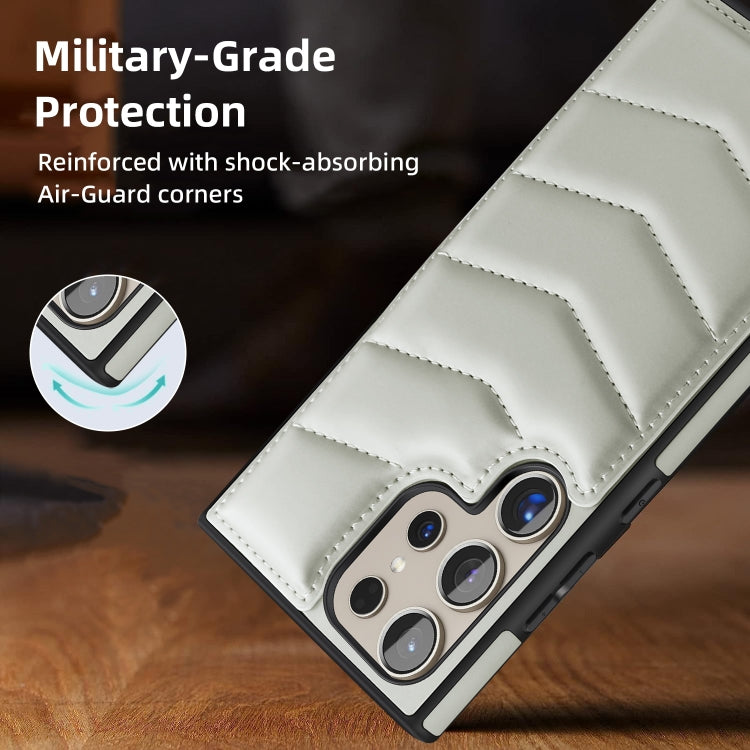 For Samsung Galaxy S23 5G Down Jacket Card Bag Holder MagSafe Phone Case