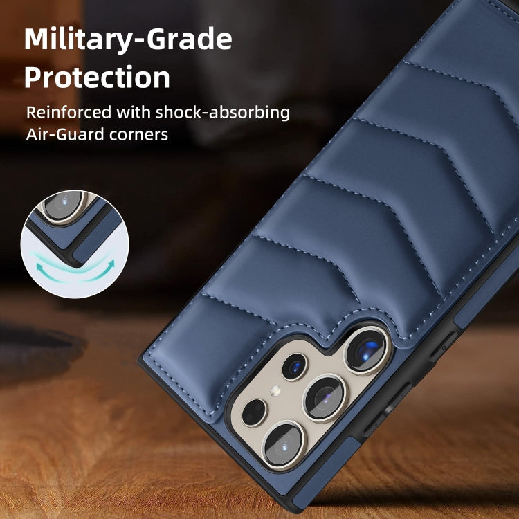 For Samsung Galaxy S24 5G Down Jacket Card Bag Holder MagSafe Phone Case