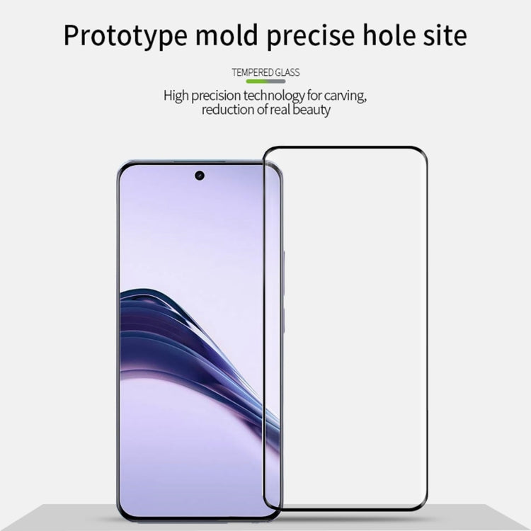 For Realme 13 Pro PINWUYO 9H 3D Hot Bending Tempered Glass Film - Black