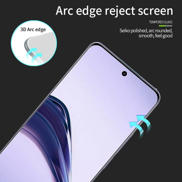For Realme 13 Pro PINWUYO 9H 3D Hot Bending Tempered Glass Film - Black