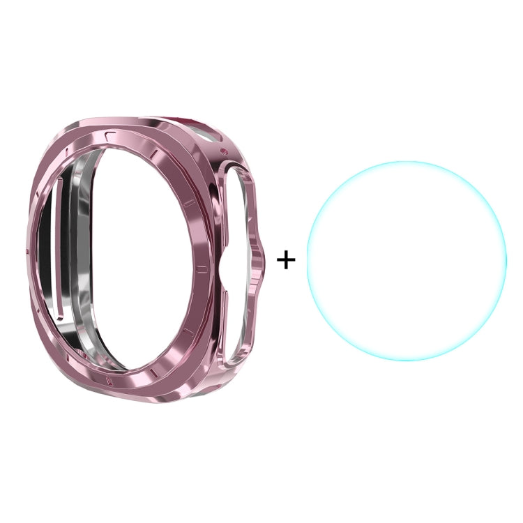 For Samsung Galaxy Watch Ultra 47mm / Ultra 2025 ENKAY Hat-Prince Electroplated Soft TPU Cover + 0.2mm 9H Glass Screen Protector