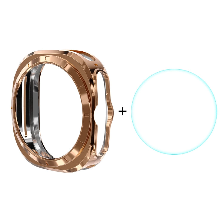 For Samsung Galaxy Watch Ultra 47mm / Ultra 2025 ENKAY Hat-Prince Electroplated Soft TPU Cover + 0.2mm 9H Glass Screen Protector