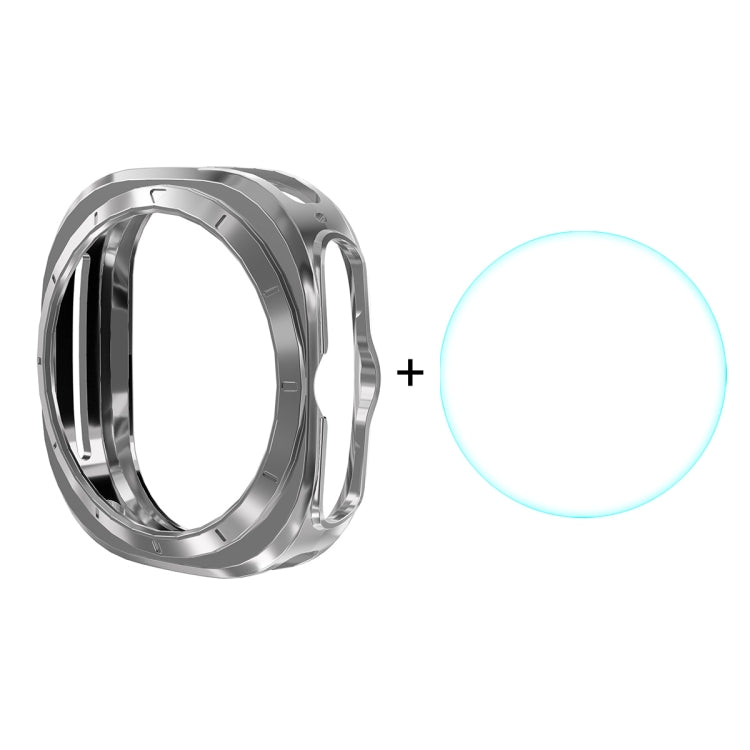 For Samsung Galaxy Watch Ultra 47mm / Ultra 2025 ENKAY Hat-Prince Electroplated Soft TPU Cover + 0.2mm 9H Glass Screen Protector