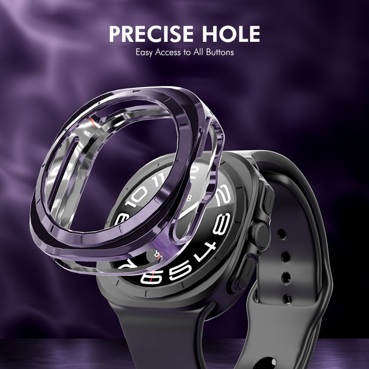 For Samsung Galaxy Watch Ultra 47mm / Ultra 2025 ENKAY Hat-Prince Electroplated Soft TPU Cover + 0.2mm 9H Glass Screen Protector