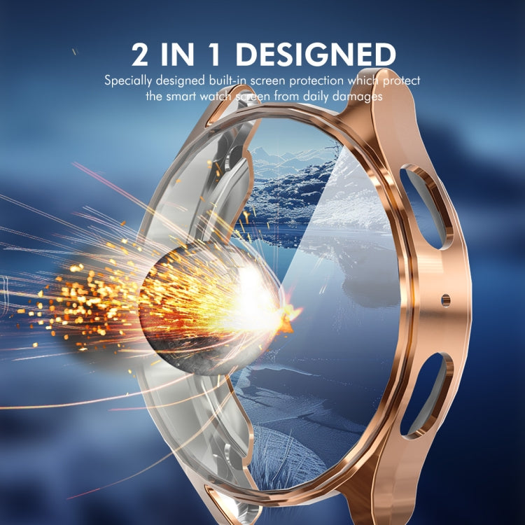 For Samsung Galaxy Watch7 40mm ENKAY Hat-Prince Full Coverage Electroplated Soft TPU Case with Screen Protection