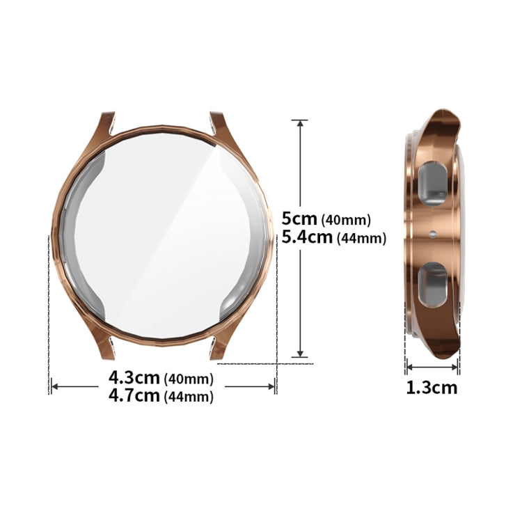 For Samsung Galaxy Watch7 40mm ENKAY Hat-Prince Full Coverage Electroplated Soft TPU Case with Screen Protection