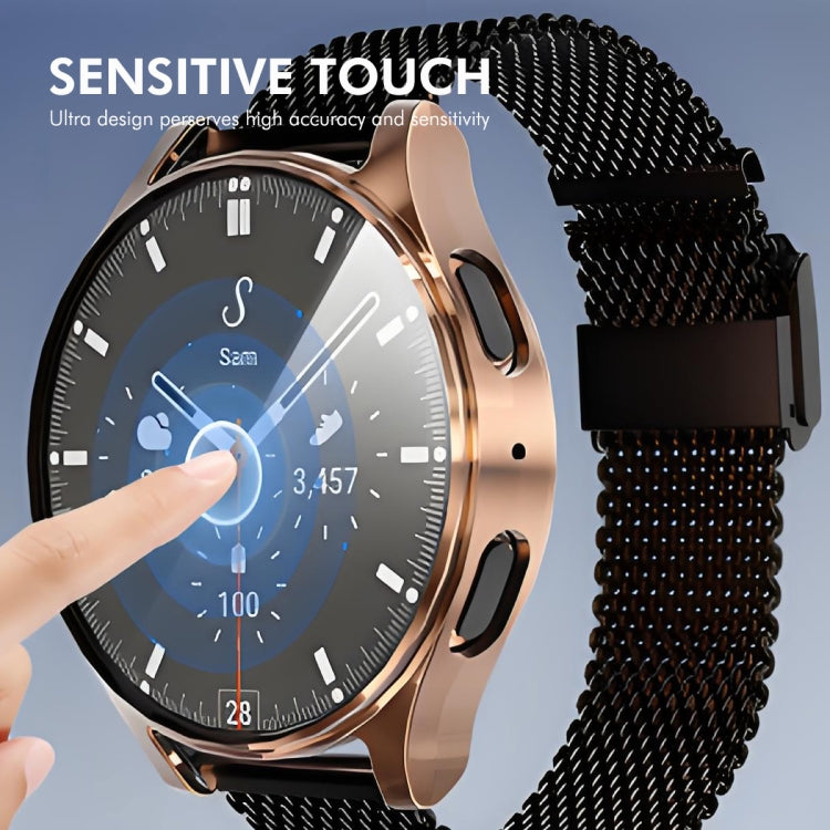 For Samsung Galaxy Watch7 40mm ENKAY Hat-Prince Full Coverage Electroplated Soft TPU Case with Screen Protection
