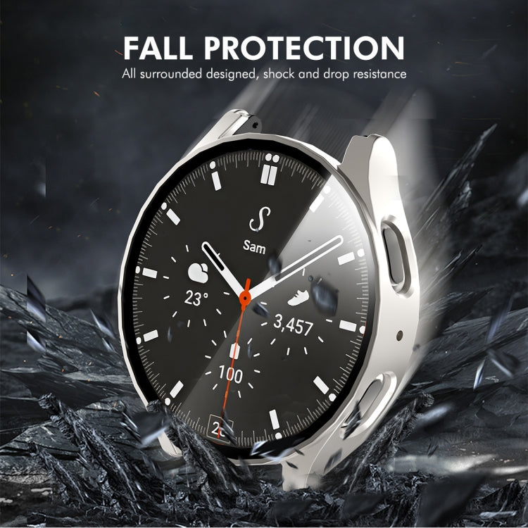 For Samsung Galaxy Watch7 44mm ENKAY Hat-Prince Full Coverage PC + Tempered Glass Film Integrated Watch Case