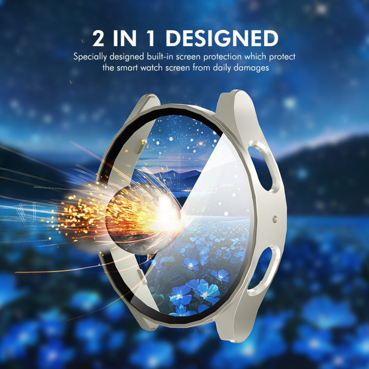 For Samsung Galaxy Watch7 44mm ENKAY Hat-Prince Full Coverage PC + Tempered Glass Film Integrated Watch Case