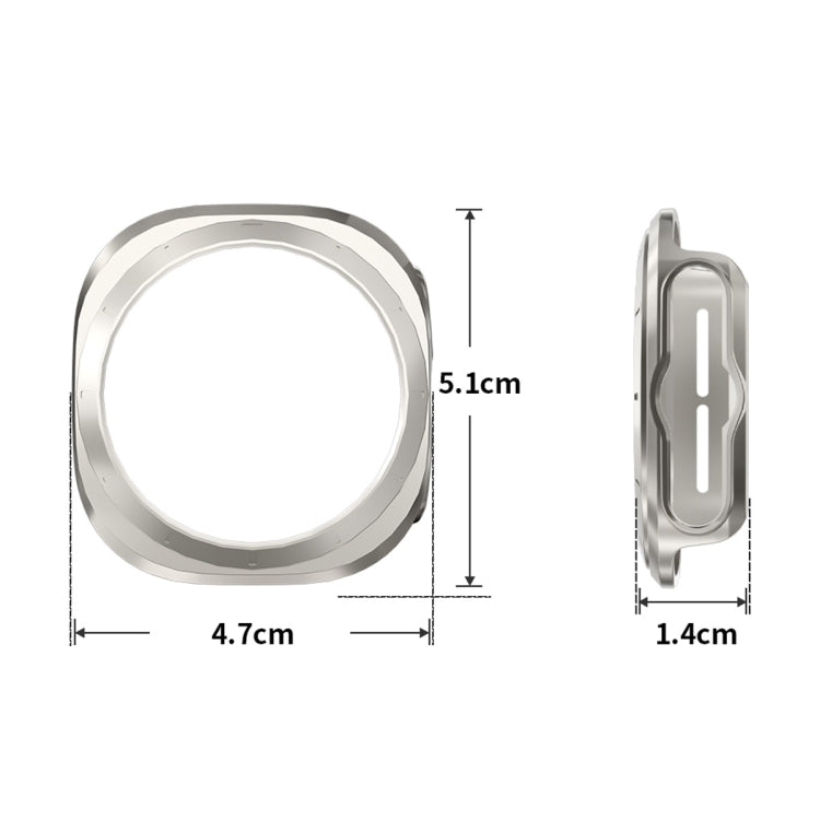 For Samsung Galaxy Watch Ultra 47mm / Ultra 2025 ENKAY Hat-Prince Electroplated Hard PC Cover + 0.2mm 9H Glass Screen Protector