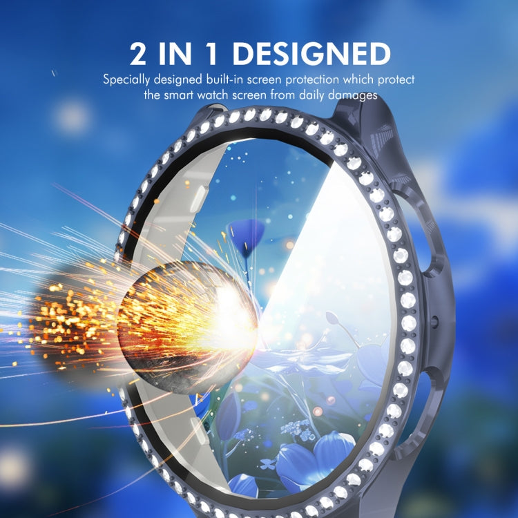 For Samsung Galaxy Watch7 44mm ENKAY Hat-Prince Blink Full Coverage PC + Tempered Glass Film Integrated Watch Case