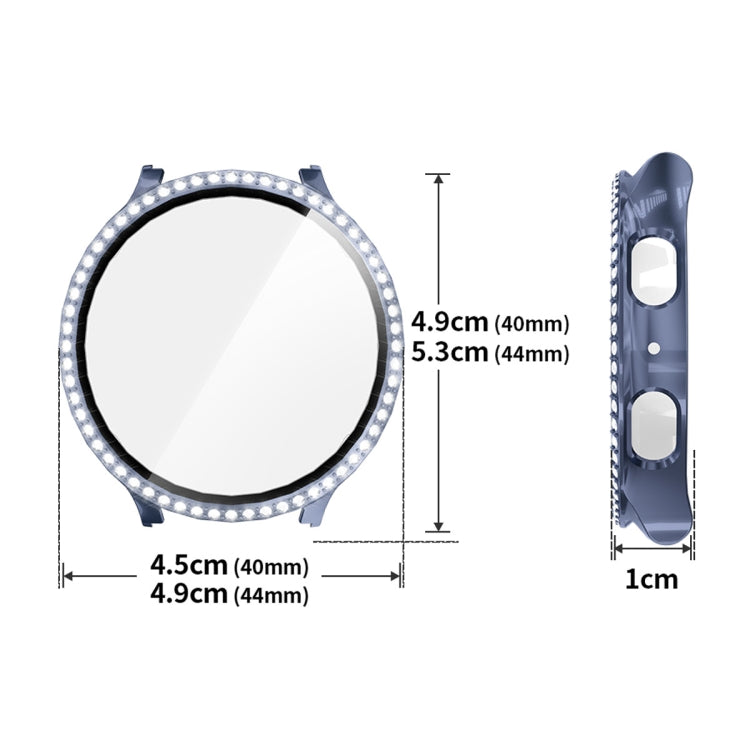 For Samsung Galaxy Watch7 44mm ENKAY Hat-Prince Blink Full Coverage PC + Tempered Glass Film Integrated Watch Case
