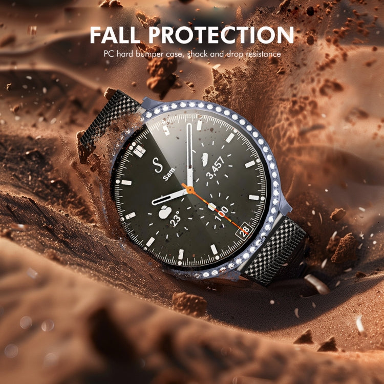 For Samsung Galaxy Watch7 40mm ENKAY Hat-Prince Blink Full Coverage PC + Tempered Glass Film Integrated Watch Case