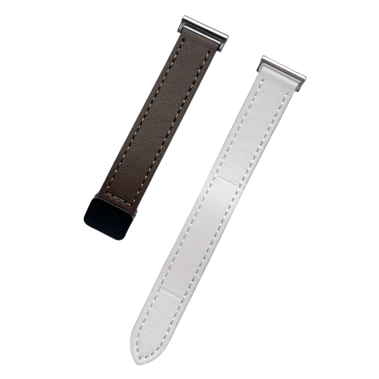 For Garmin Forerunner 265 22mm Slim Magnetic Buckle Microfiber Leather Watch Band