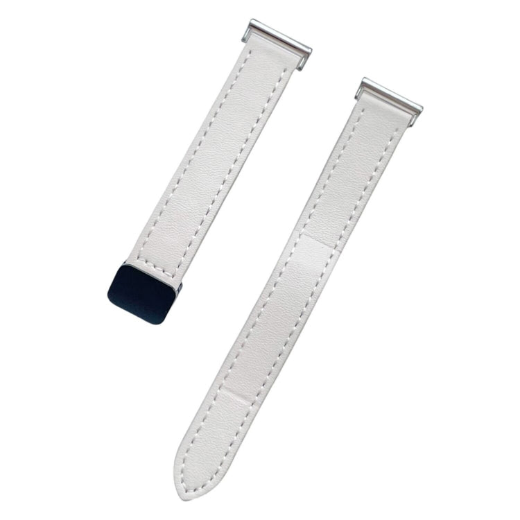 For Garmin Forerunner 265 22mm Slim Magnetic Buckle Microfiber Leather Watch Band