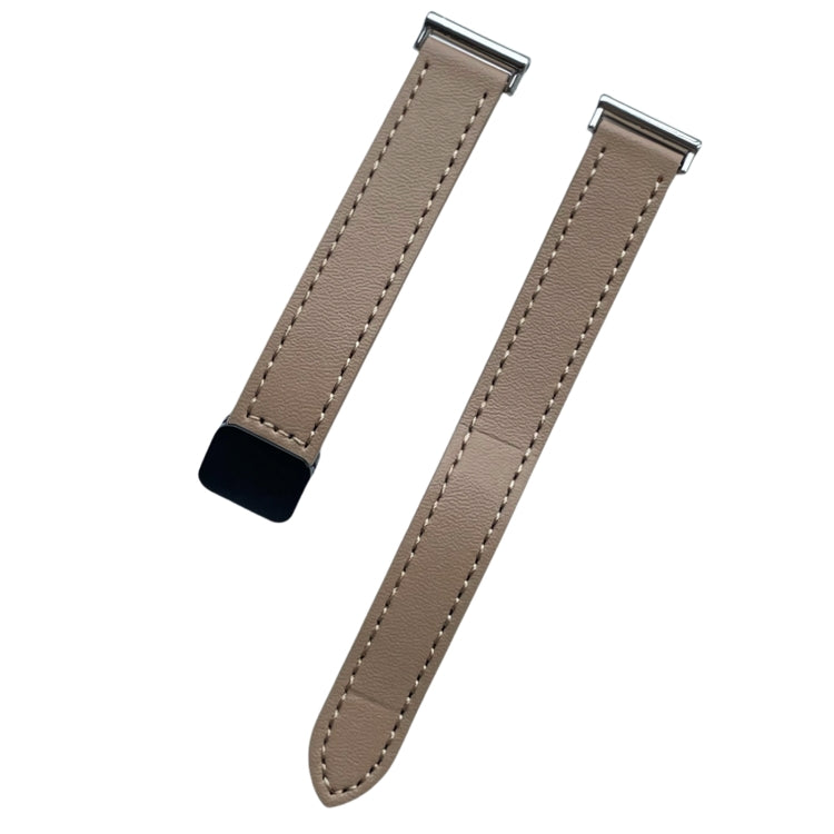 For Garmin Forerunner 265 22mm Slim Magnetic Buckle Microfiber Leather Watch Band