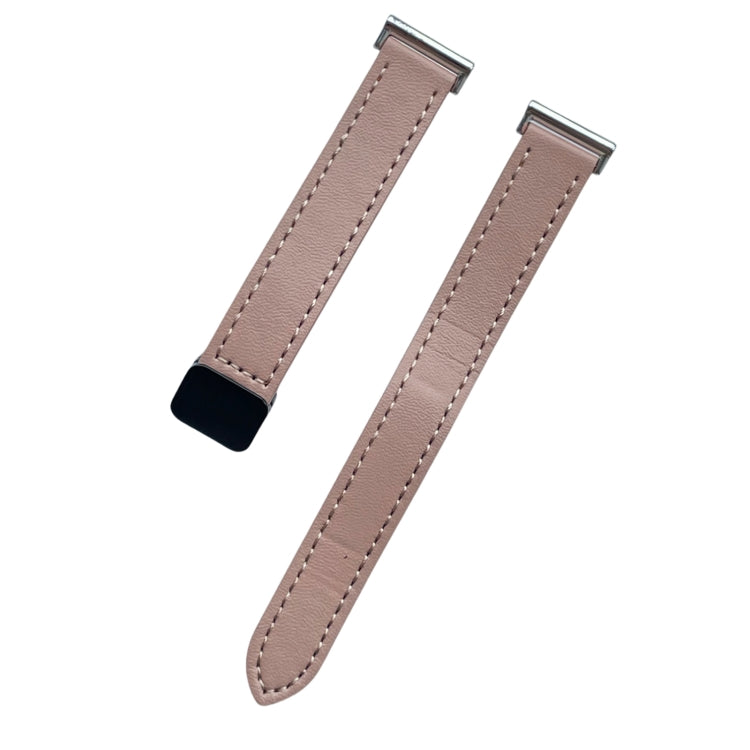 For Garmin Forerunner 265 22mm Slim Magnetic Buckle Microfiber Leather Watch Band