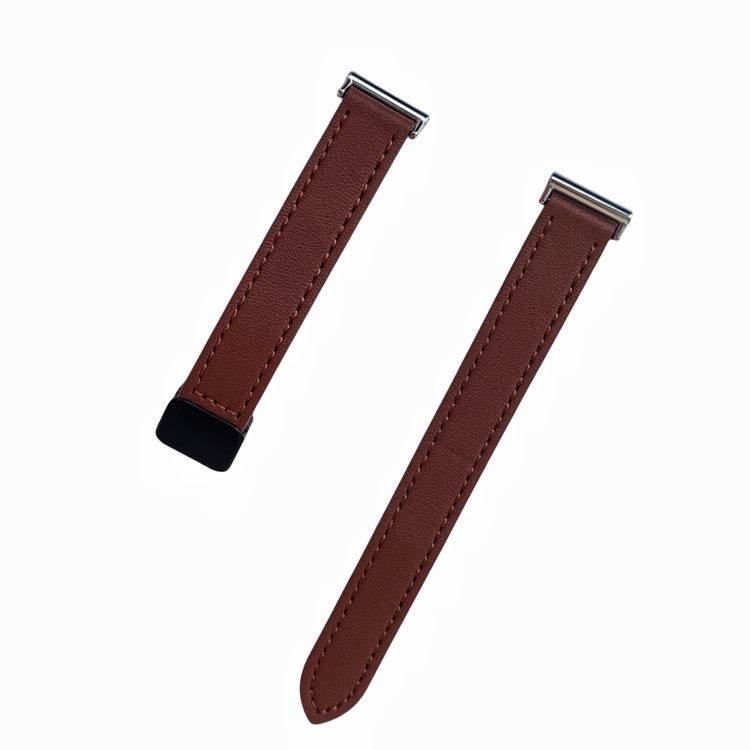 For Garmin Forerunner 255 22mm Slim Magnetic Buckle Microfiber Leather Watch Band