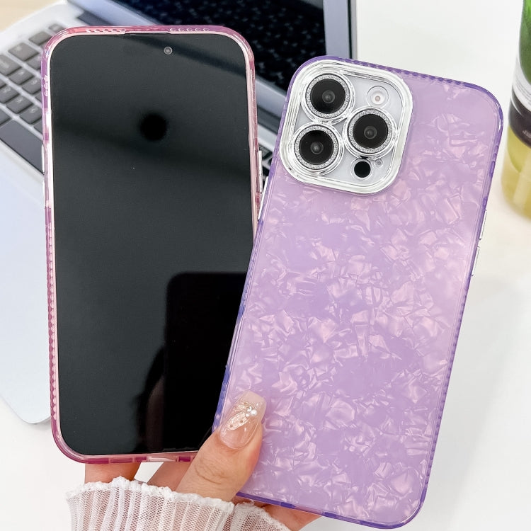 For iPhone 13 Plating Glitter Texture TPU Phone Case with Lens Film