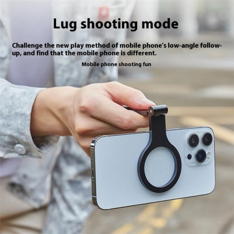 D59 Aluminum Alloy Finger Ring Grip MagSafe Dual Magnetic Phone Back Dual Ring Holder
