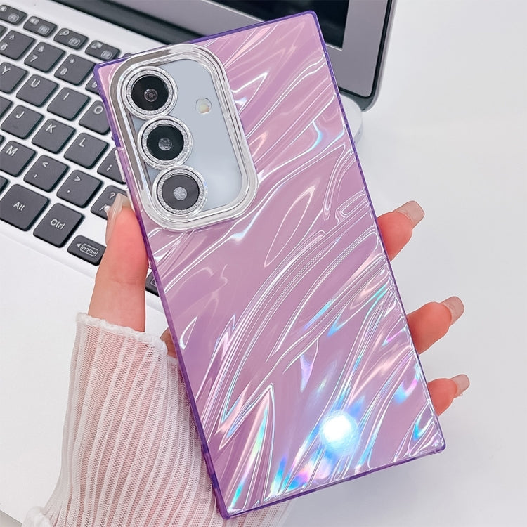 For Samsung Galaxy A16 5G Plating Glitter Texture TPU Phone Case with Lens Film
