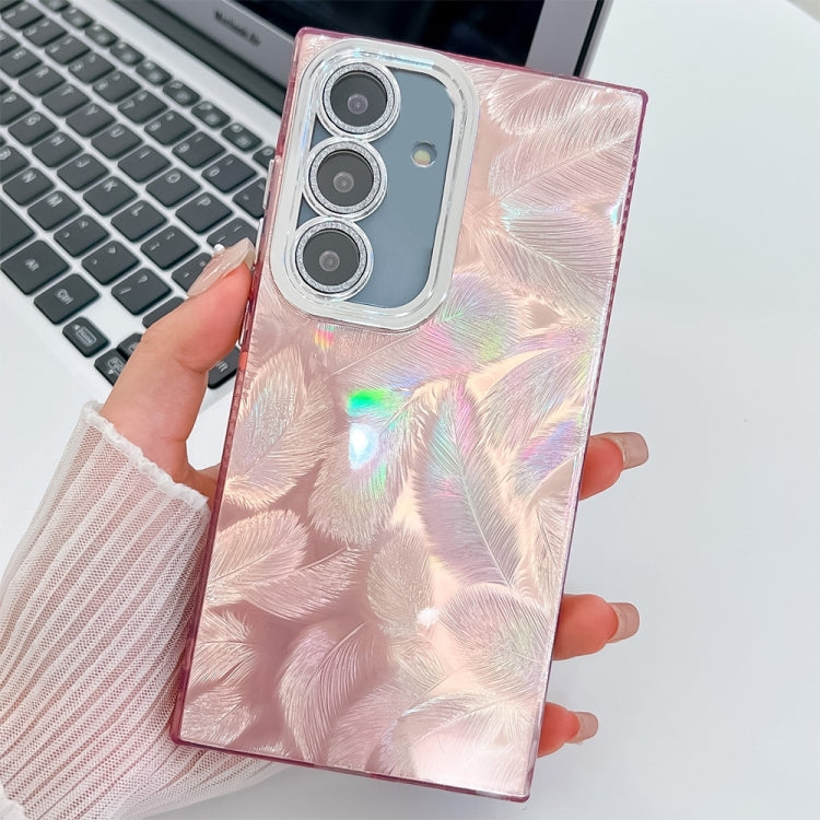 For Samsung Galaxy A16 5G Plating Glitter Texture TPU Phone Case with Lens Film