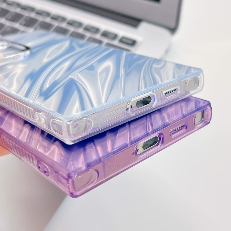 For Samsung Galaxy S23 Ultra 5G Plating Glitter Texture TPU Phone Case with Lens Film
