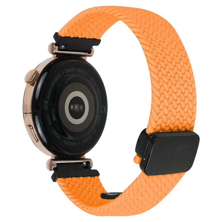 For Garmin Forerunner 255S 18mm Magnetic Buckle Braided Watch Band