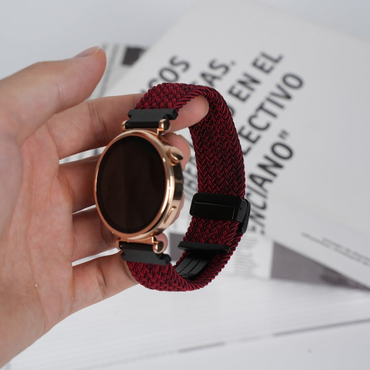 For Amazfit Pop Magnetic Buckle 20mm Braided Watch Band