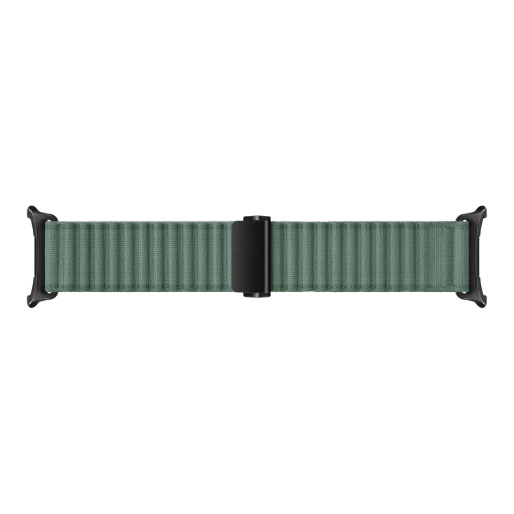 For Apple Watch Series 7 45mm Off Road Magnetic Buckle Braided Nylon Watch Band