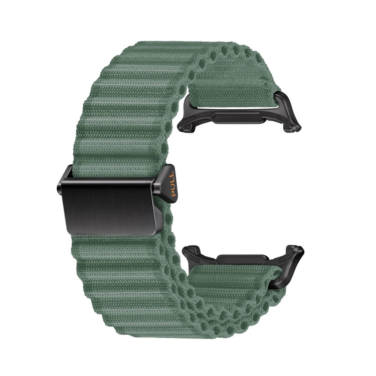 For Apple Watch Series 3 42mm Off Road Magnetic Buckle Braided Nylon Watch Band