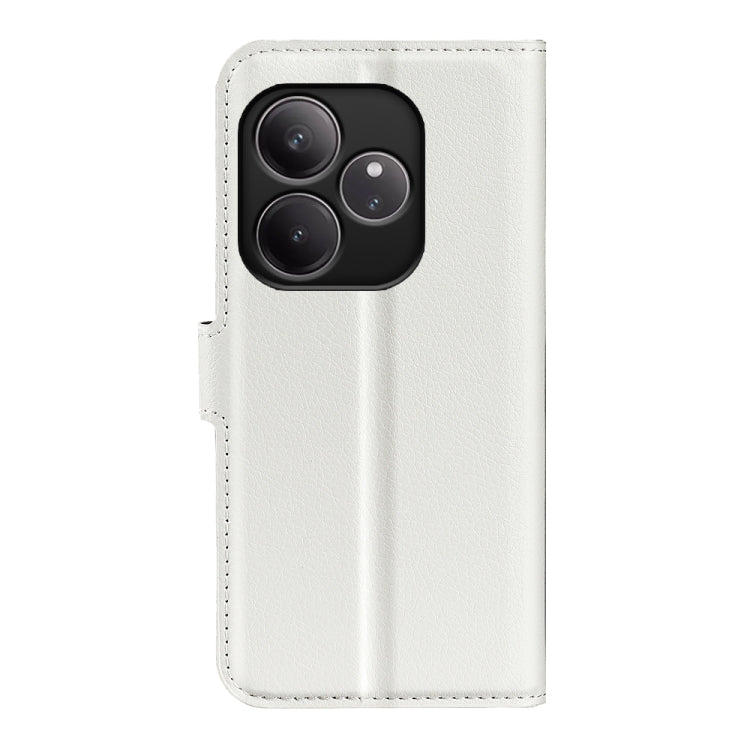 For Realme GT 6 5G Litchi Texture Horizontal Flip Leather Phone Case with Holder