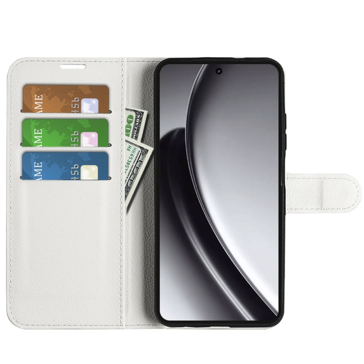For Realme GT 6 5G Litchi Texture Horizontal Flip Leather Phone Case with Holder