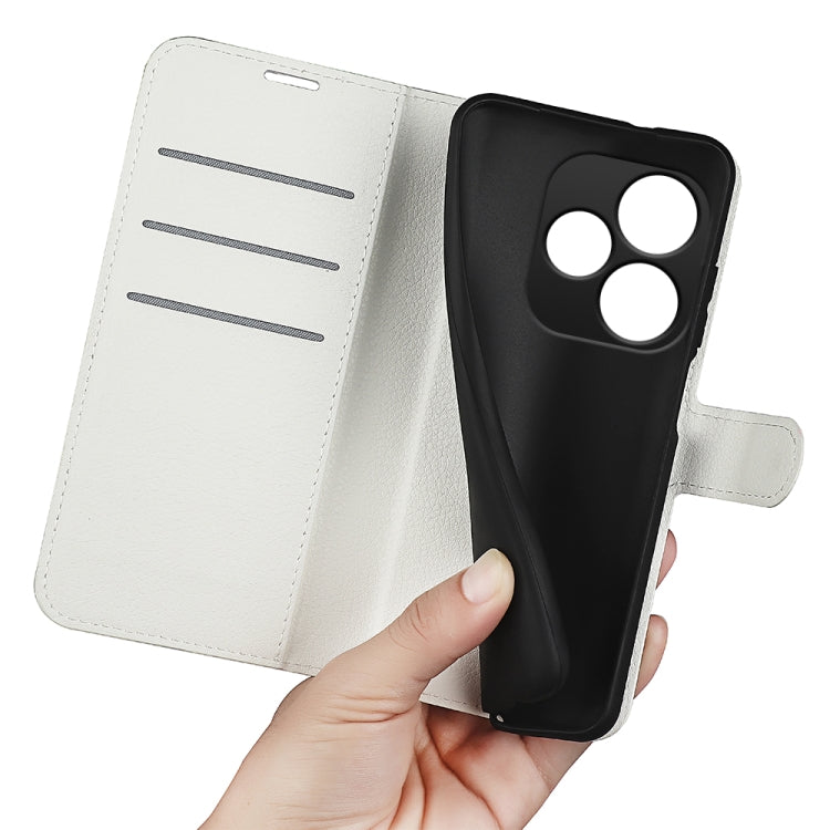 For Realme GT 6 5G Litchi Texture Horizontal Flip Leather Phone Case with Holder