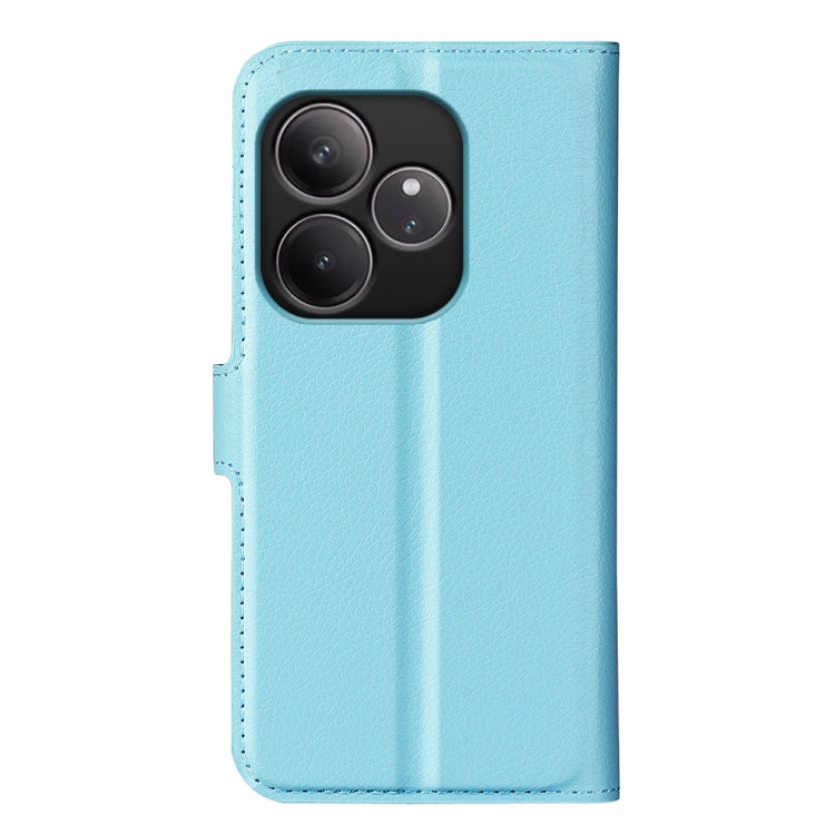 For Realme GT 6 5G Litchi Texture Horizontal Flip Leather Phone Case with Holder