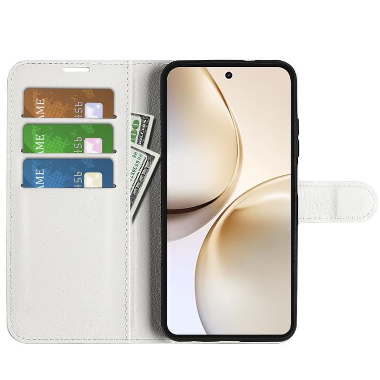 For Realme 14 Pro+ Litchi Texture Horizontal Flip Leather Phone Case with Holder