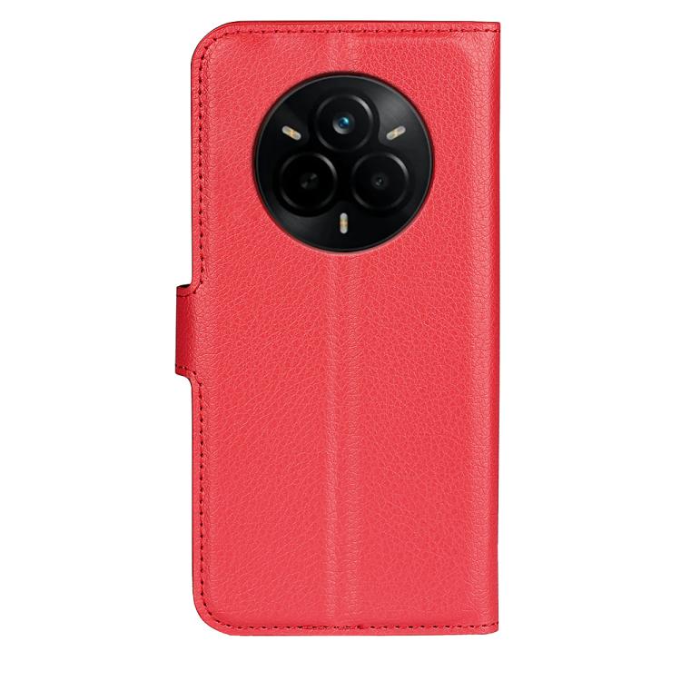 For Realme 14 Pro+ Litchi Texture Horizontal Flip Leather Phone Case with Holder