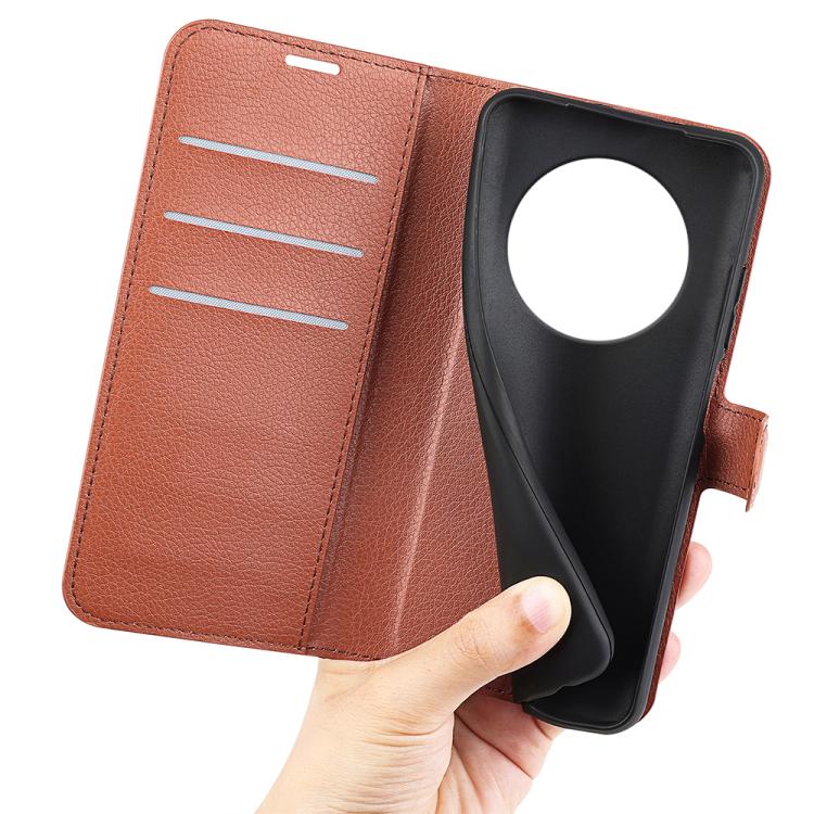 For Realme 14 Pro+ Litchi Texture Horizontal Flip Leather Phone Case with Holder