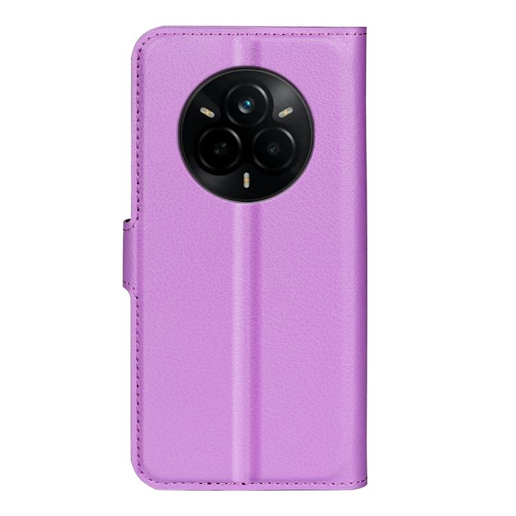 For Realme 14 Pro+ Litchi Texture Horizontal Flip Leather Phone Case with Holder
