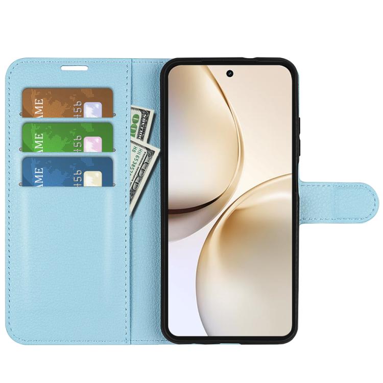 For Realme 14 Pro+ Litchi Texture Horizontal Flip Leather Phone Case with Holder