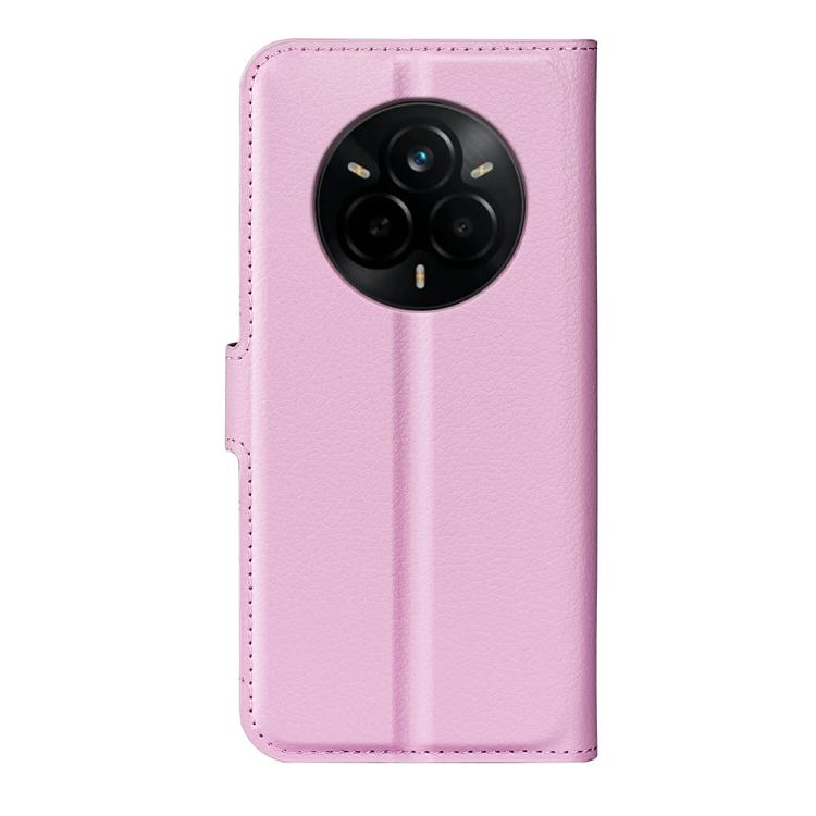 For Realme 14 Pro+ Litchi Texture Horizontal Flip Leather Phone Case with Holder