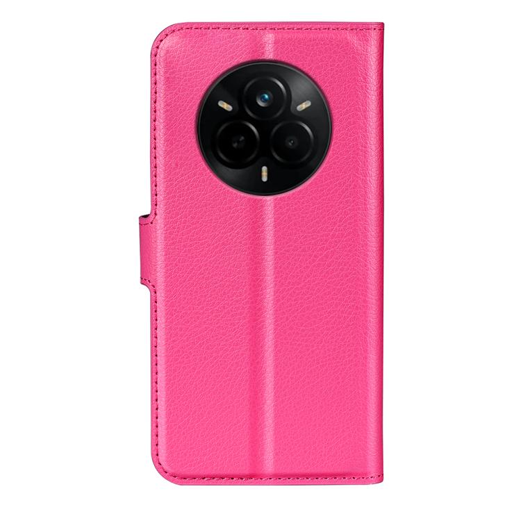 For Realme 14 Pro+ Litchi Texture Horizontal Flip Leather Phone Case with Holder