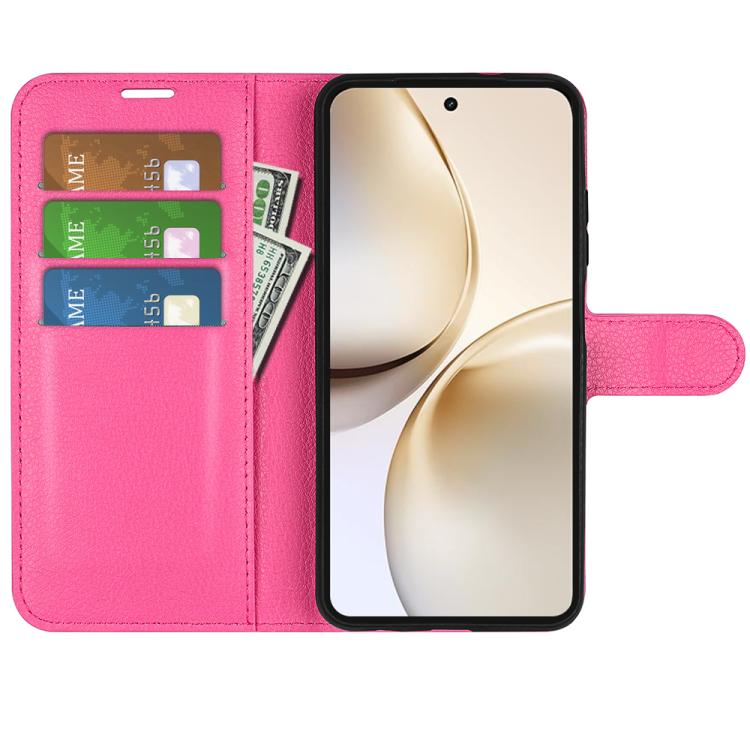 For Realme 14 Pro+ Litchi Texture Horizontal Flip Leather Phone Case with Holder