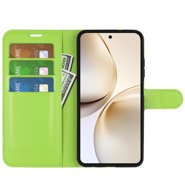 For Realme 14 Pro+ Litchi Texture Horizontal Flip Leather Phone Case with Holder