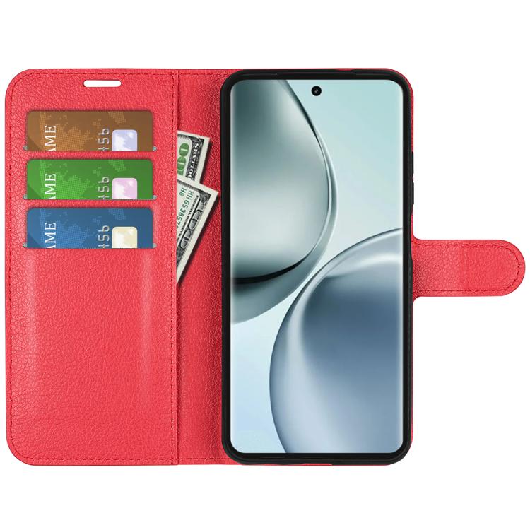 For Realme 14 Pro 5G Litchi Texture Horizontal Flip Leather Phone Case with Holder