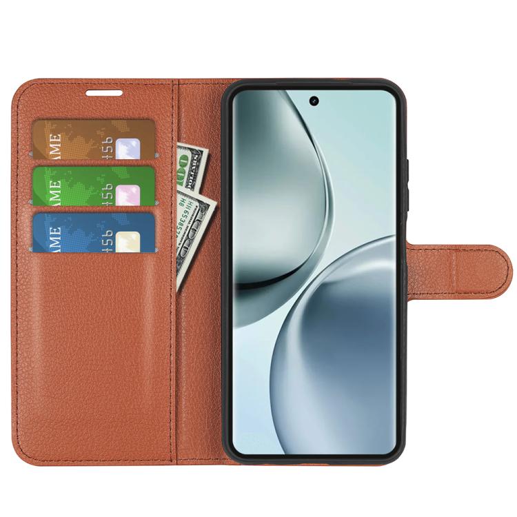 For Realme 14 Pro 5G Litchi Texture Horizontal Flip Leather Phone Case with Holder