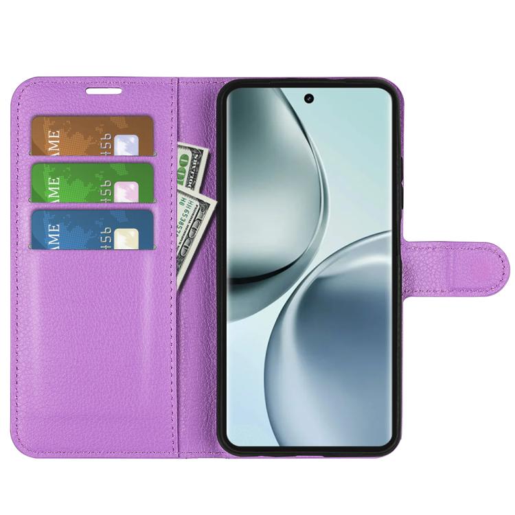 For Realme 14 Pro 5G Litchi Texture Horizontal Flip Leather Phone Case with Holder