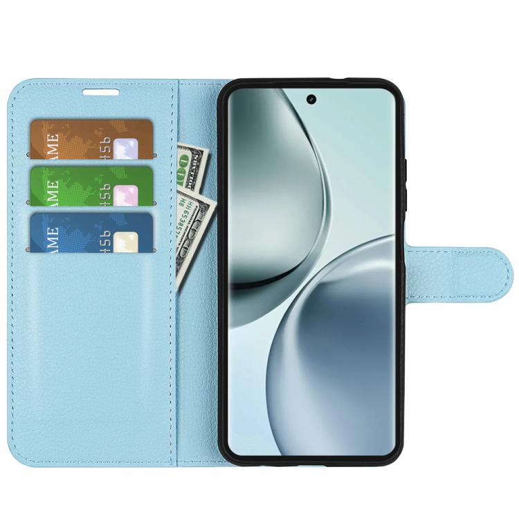 For Realme 14 Pro 5G Litchi Texture Horizontal Flip Leather Phone Case with Holder