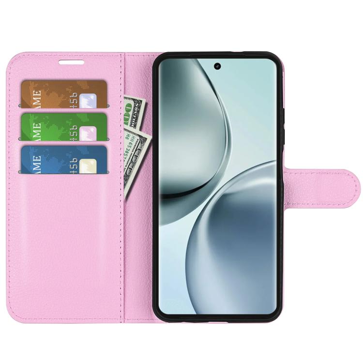 For Realme 14 Pro 5G Litchi Texture Horizontal Flip Leather Phone Case with Holder