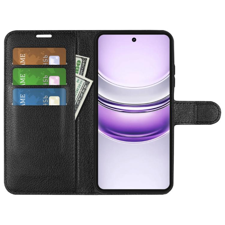 For Realme 14X 4G Litchi Texture Horizontal Flip Leather Phone Case with Holder